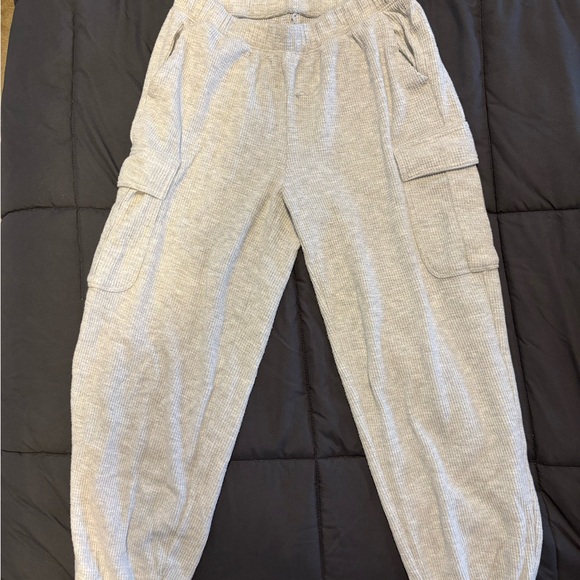 aerie Pants - Aerie Gray Cargo Joggers